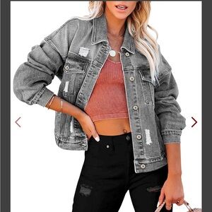 Women's Button Down Jean Jacket Regular With Pockets